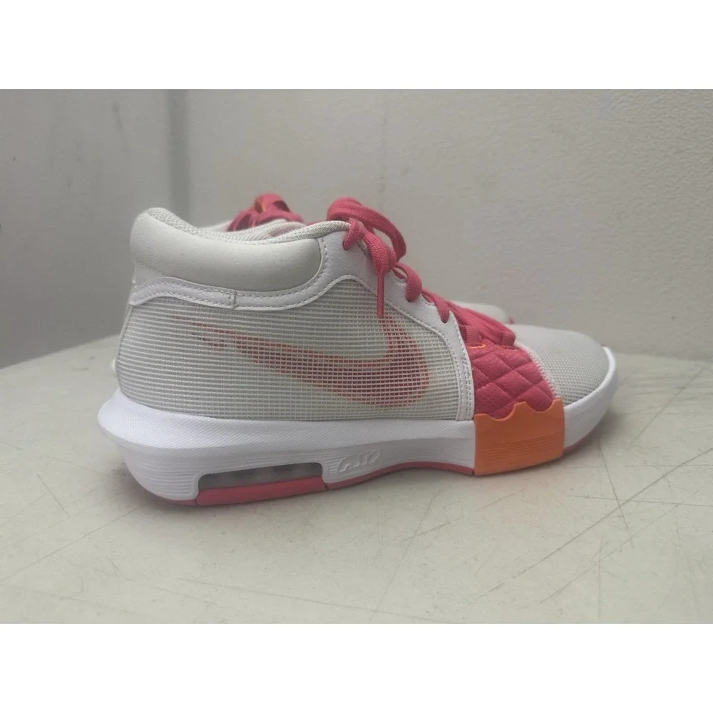 Nike LeBron Witness 8 Basketball Shoes White/Pink/Orange Men's 12 FB2239-104 New